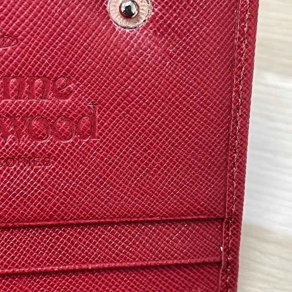 Vivienne Westwood Red & Rose Gold Women's Wallet - Picture 9 of 17